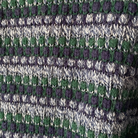 Vintage Blue and Green Sweater - Picture 4 of 4